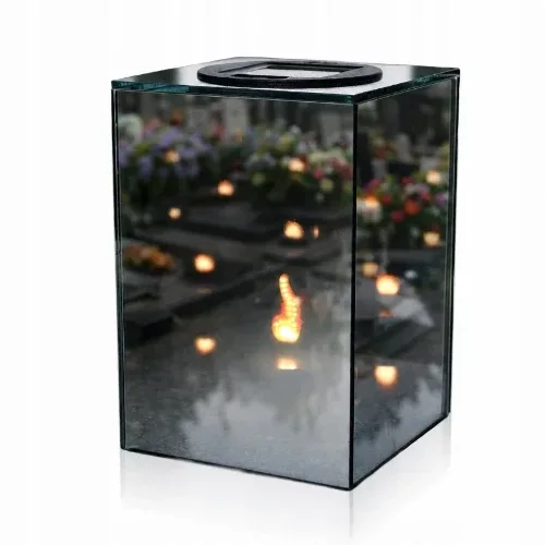 Saulės memorialinis žibintas su veidrodžio efektu SM26665