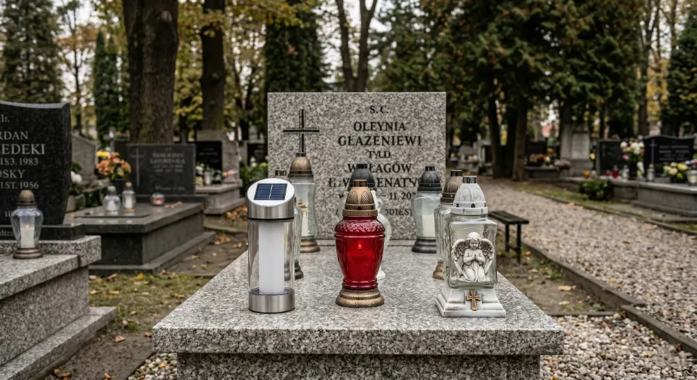 Saulės, baterinė LED ir tradicinė kapų žvakė
