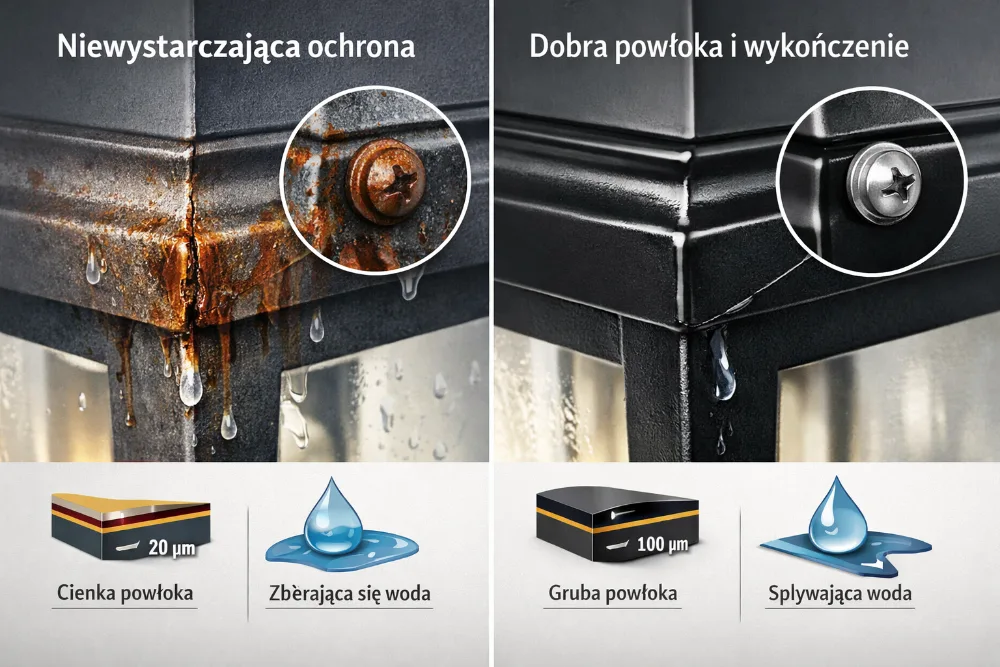 Metalinio korpuso kritinės vietos: briaunos, jungtys ir paviršiaus apsauga